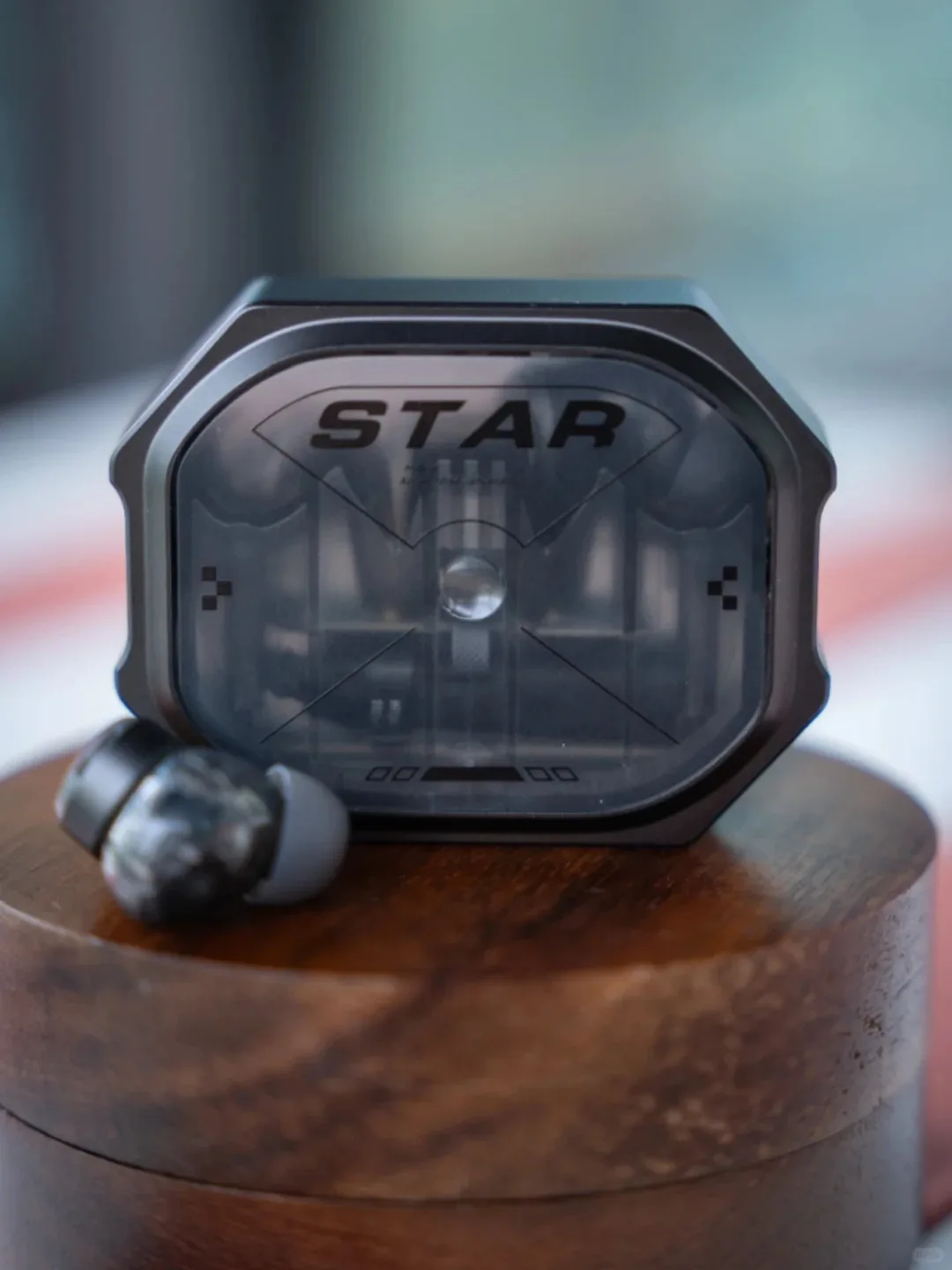 SONGX Vsinger Nigh Black TWS auricolare Bluetooth Design aerospaziale Star Ring lega ANC riduzione del rumore cuffie da gioco Wireless