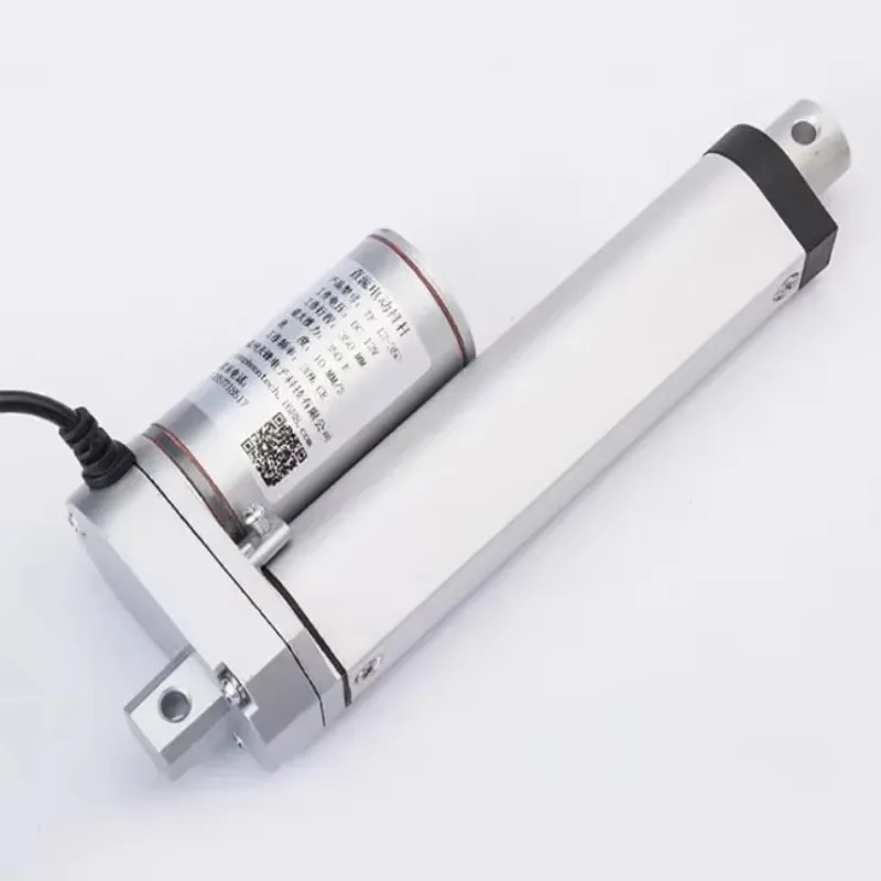 2025New وصول عالية السرعة 1500 مللي متر السكتة الدماغية 12 فولت تيار مستمر الخطي الملف اللولبي المحرك مع تحكم فرشاة محرك أنبوبي