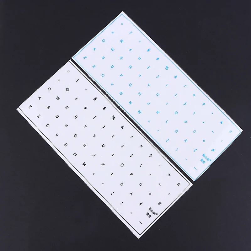 

German Tear-Off Film Keyboard Sticker With Tweezers 1Set Desktop Laptop Key Sticker Single Film Universal Transparent Sticker