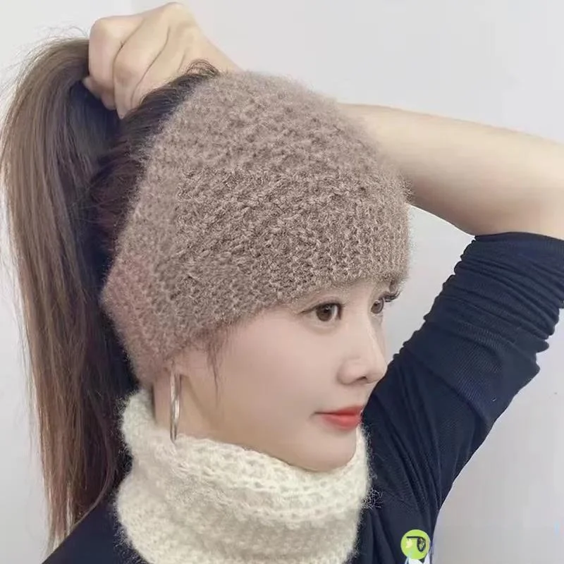 

Молодежная повязка на голову для женщин, теплая, ветрозащитная, для маскировки седины, в стиле Мэн-Рилф, белая, для защиты от ветра