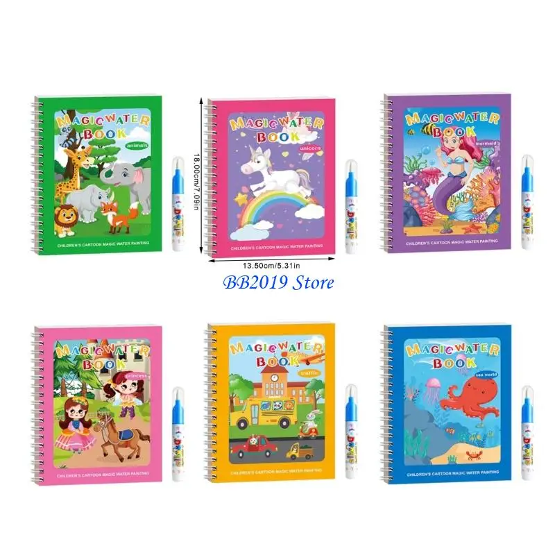 Q0KB-Juego tapete para dibujar agua para niños, juguete artístico viaje Transportable con Plan reciclable, mejora