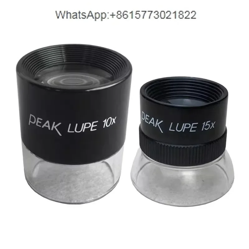 Authentic PEAK magnifying glass 1961-10X portable 1962-15X pocket sized cylindrical eyepiece, Bijia(1PCS)