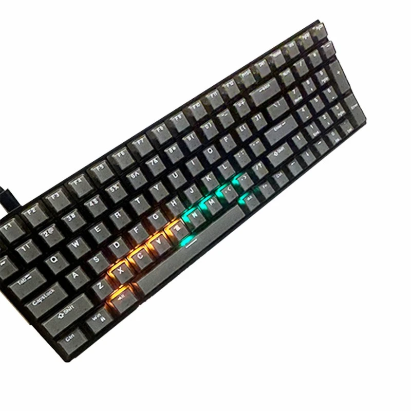 Mechanical keyboard Blue red axis mixed light gaming laptop 100-key wired keyboard