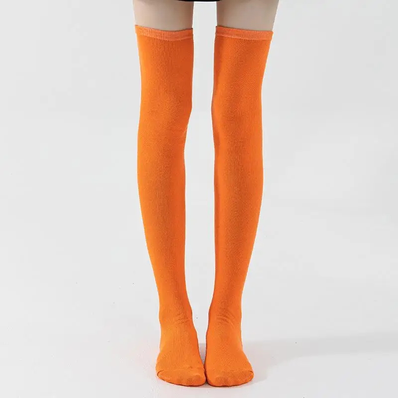 32cm-60cm Winter Thicken Velvet Stockings Women Lolita Warm Plush Long Socks Soft Thigh High Over Knee Socks Compression Legings