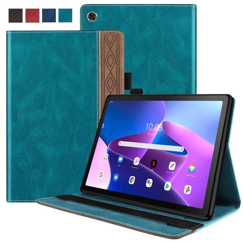 

For Lenovo Tab M10 Plus 3rd Gen Case TB125FU TB128FU Luxury PU Leather Stand Wallet Cover For Xiaoxin Pad 2022 Case 10.6 Inch