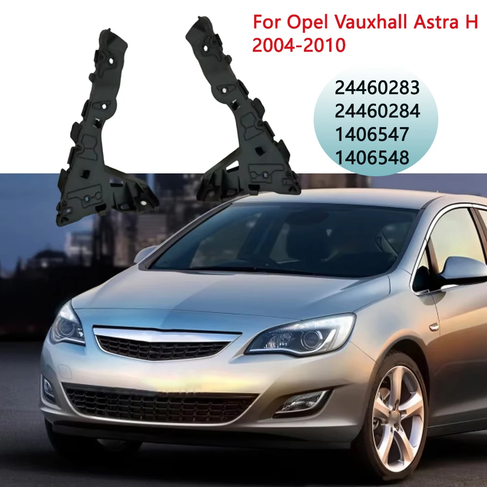 

2Pcs Car Front Bumper Wing Bracket Support Left Right Side 24460283 24460284 for Opel Astra H 2004 2005 2006 2007 2008 2009 2010