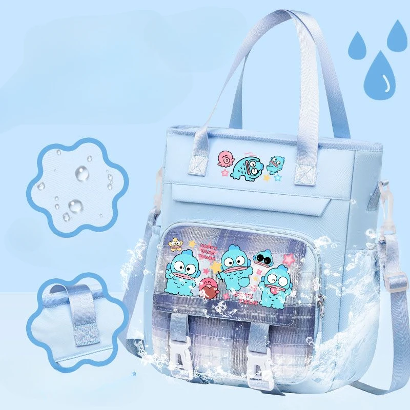 Nieuwe sanrio Hangyodon creatieve schattige kawaii schoudertas gepersonaliseerde anime filmkarakter cartoon student handtas met grote capaciteit