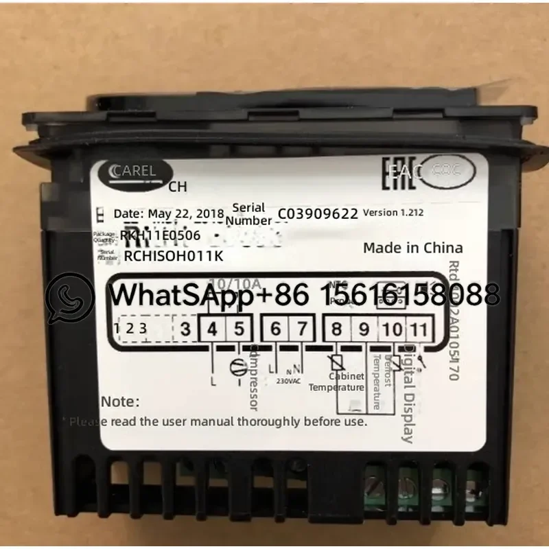 Carle Thermostat RKHI1E0506 RCHIS0H011K for Drug Refrigeration Cabinet Temperature Controller Replacement Part Compatible