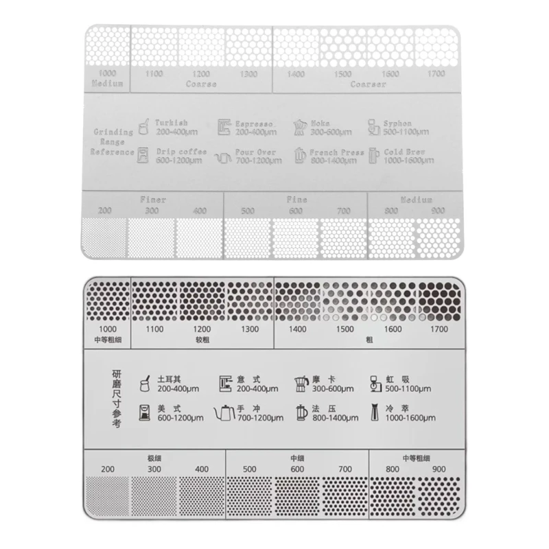 Size Reference Card Coffee Reference Card Coffee Size Ruler Dropshipping