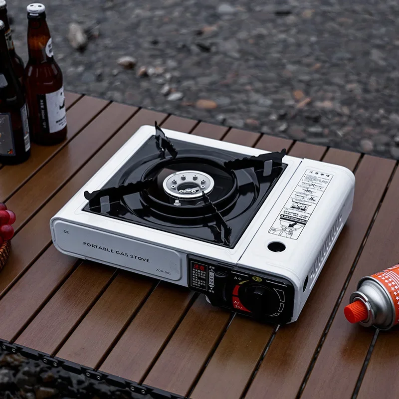 

Portable Outdoor Card Gas Stove Cooking Vessel Fuel Butane One Piece Camping Lantern Cooker, Gas Stove Accessories