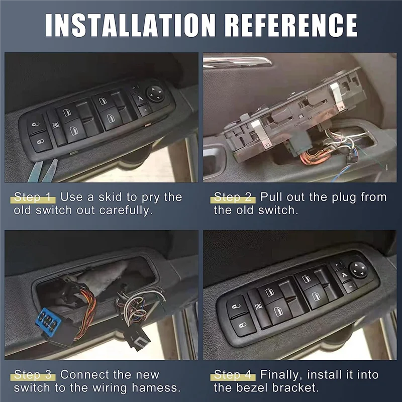 

A66P-1 PCS Window Regulator Switch Power Window Switch Button Window Control Switch For Jeep 97-01