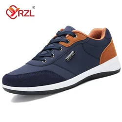 YRZL zapatos de hombre primavera otoño zapatillas impermeables para caminar ocio zapatos deportivos de cuero para hombre calzado antideslizante tenis para hombres