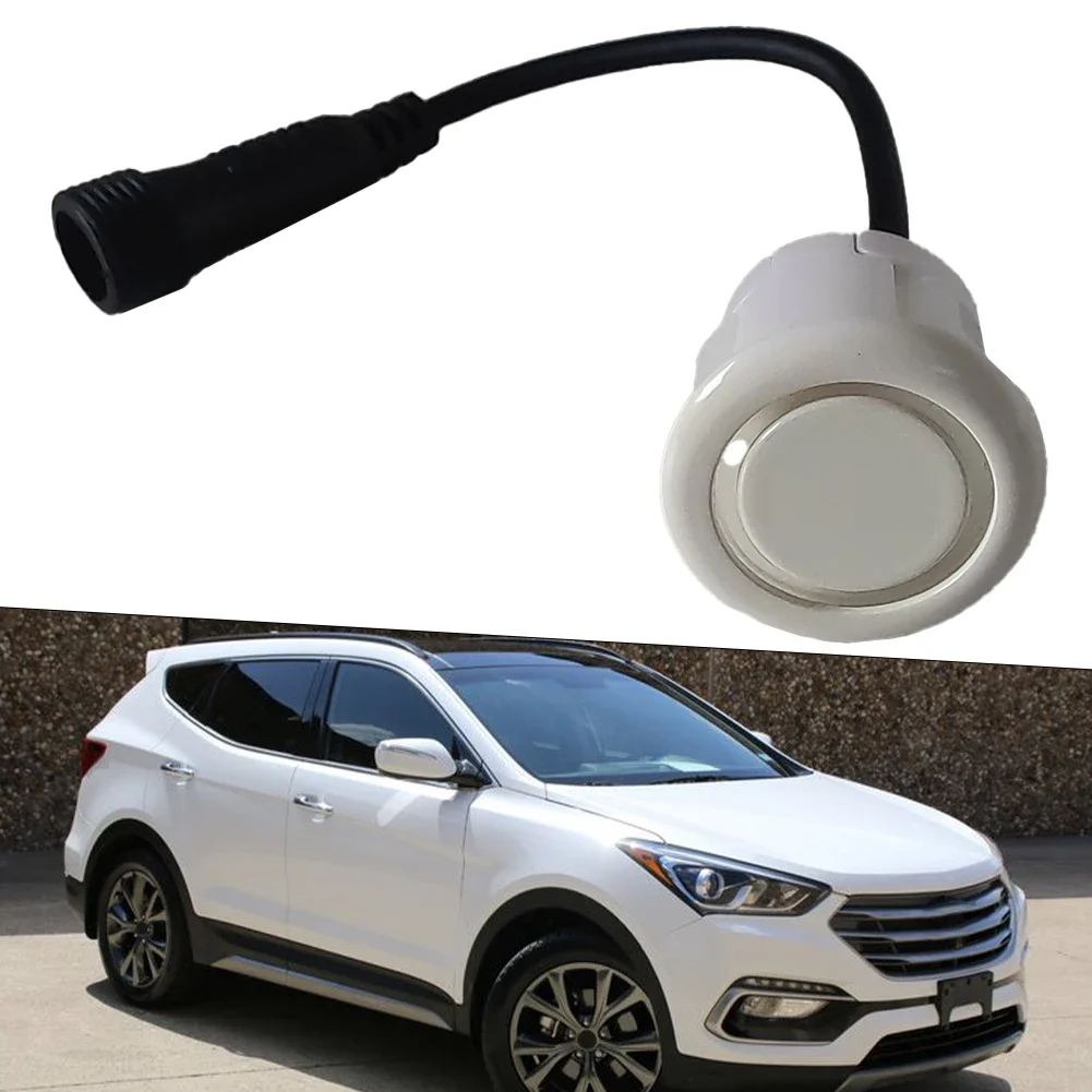 1 Piece Car Parking Sensor 18.5mm 0.14m Cable White Car Reverse Parking Waterproof Sensor Sound Indicator Auto Parts