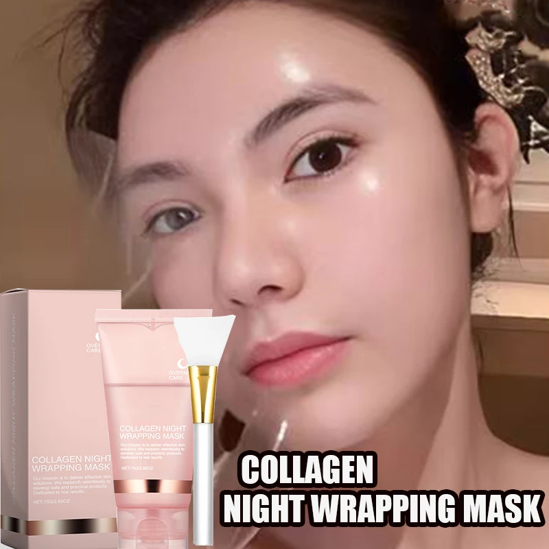 

Collagen Peel-off Mask Night Wrapping Facial Mask Deeply Moisturizing Hydrating Firming Skin Facial Mask Daily Face Skin Care