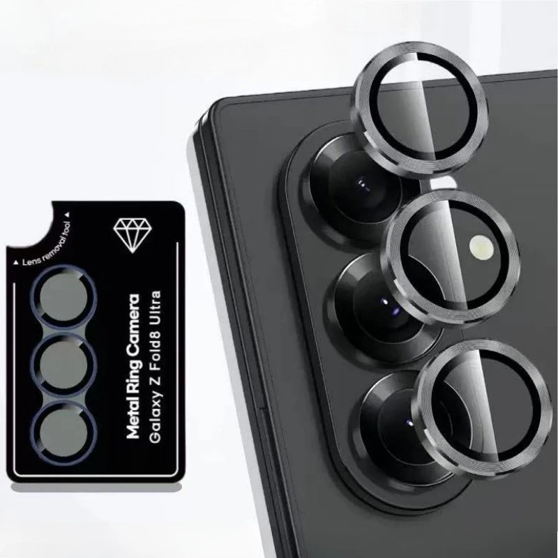 Metallischer Einzelring-Kameraobjektivschutz für Samsung Galaxy Z Fold 8 Ultra Fold 7 6 5 4 Flip 8 7 FE 6 5 4 Panzerglasfolie