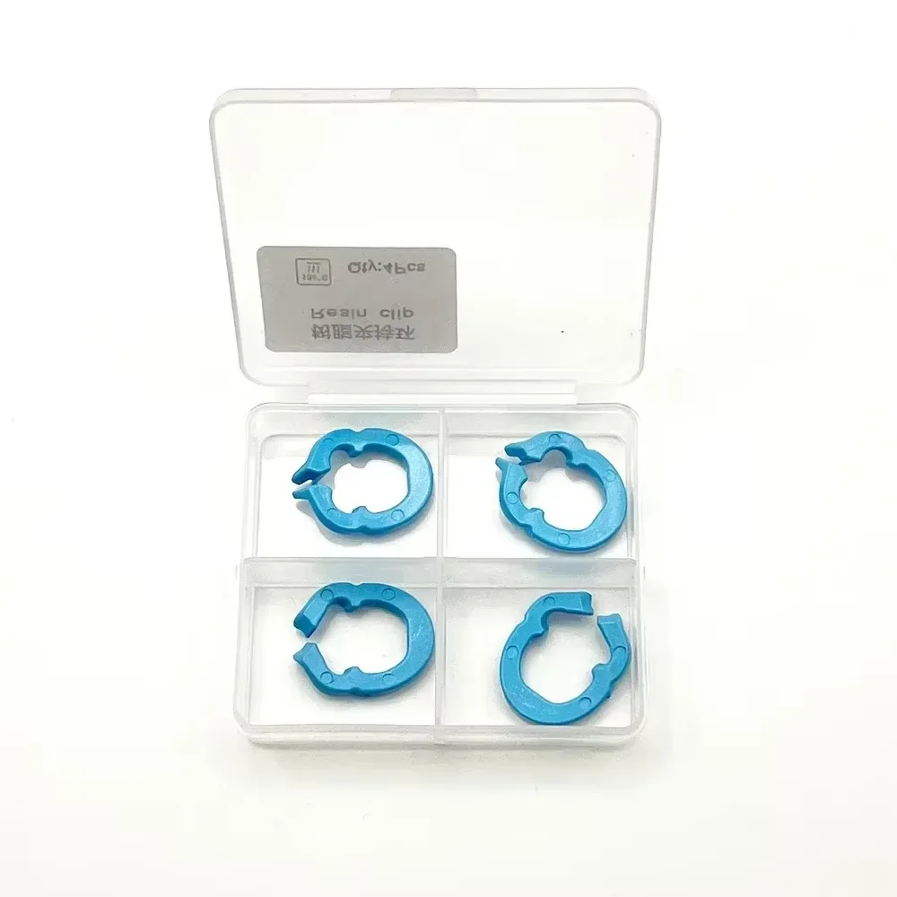 AG 4Pcs/Set Dental Resin Clamping Ring Separator Ring Sectional Contoured Matrices Holder Matrix Autoclavable Fixed Clamp