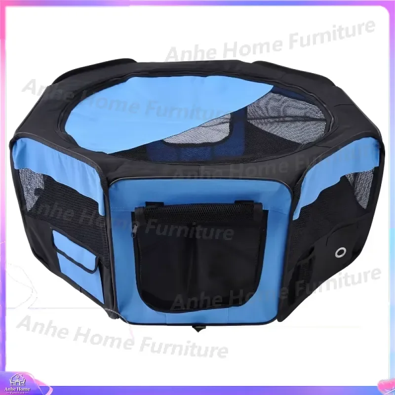 Portable Pet Playpen for Cats Dogs Puppy Rabbit Guinea Pig 90x41cm Indoor Outdoor Exercise Pen Foldable Secure Animal Fence