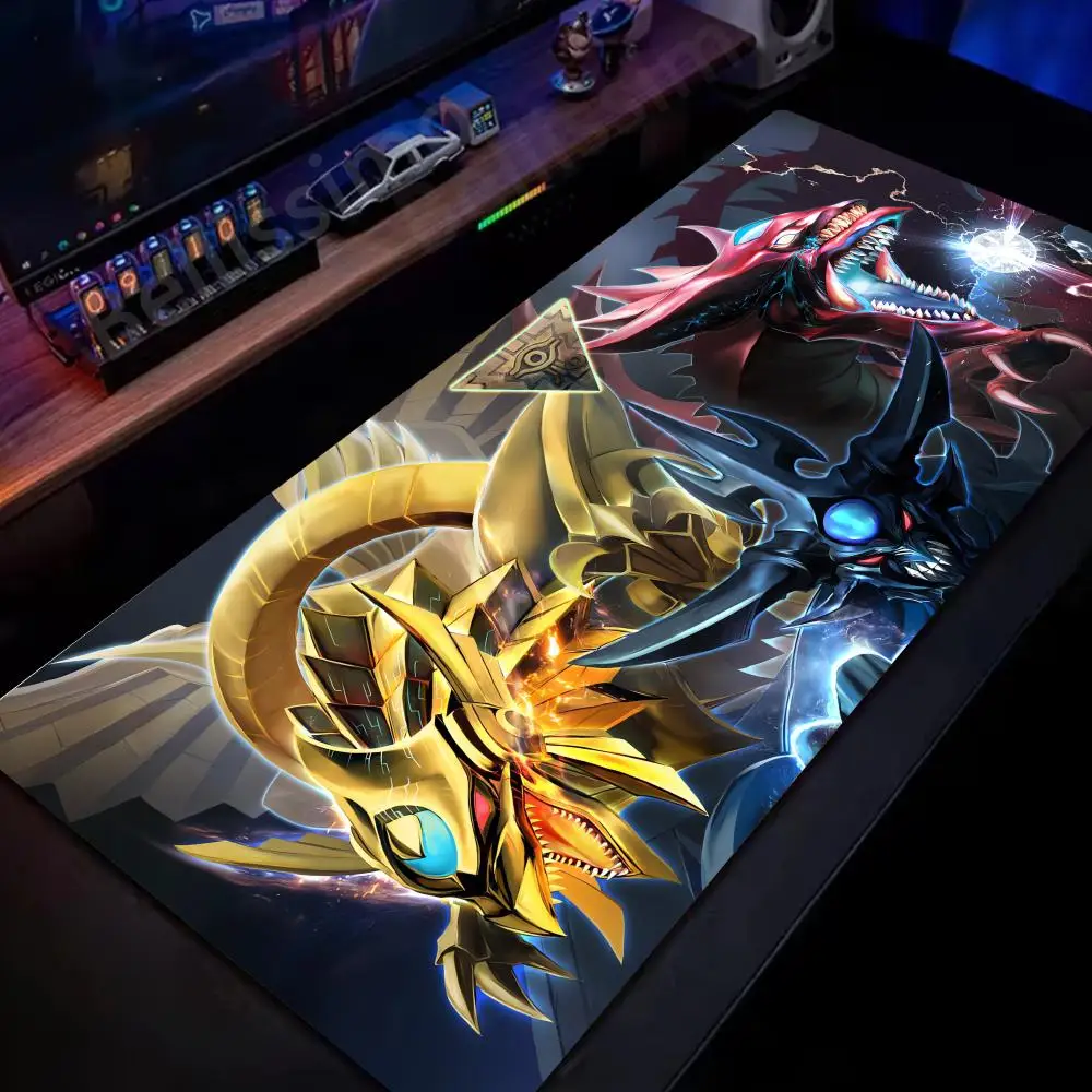 Mice Pad Mouse 900x400 XXL Mechanical Gamer Keyboard Pad PC Gaming case Non-Slip Rubber Fashion Edge locking Yu_Gi_Oh 1200X600