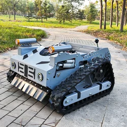 Multi functional Gasoline Automatic Remote Control Slop Lawn Mower Robot Weeding Machine