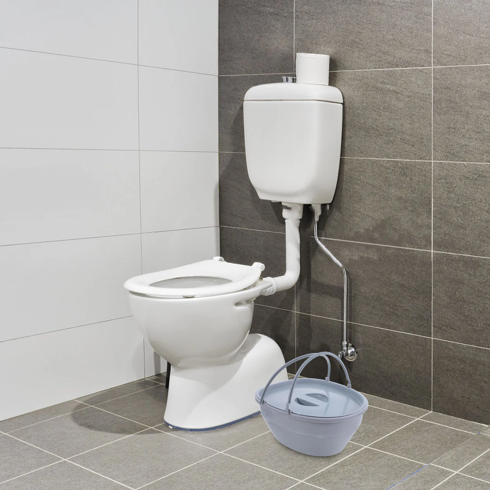 

Портативный мобильный туалет с внутренним ведром для пожилых людей, съемное сиденье-комод для пожилых, для дома, больницы, дома престарелых, переносной горшок