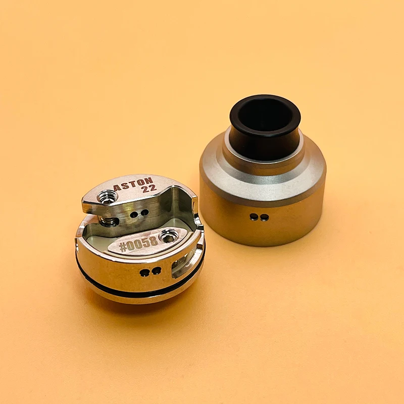 DSX Aston 22 RDA MTL Atomizer Single Coil Rebuildable Vape Tank With Squonk BF PIN BF Pin 22mm Diameter For 510 Vape BOX Mod