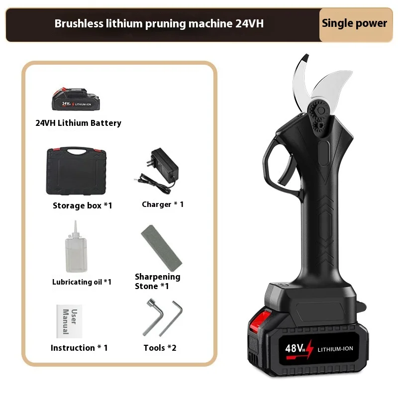 Portable Outdoor Cordless Electric Scissors Battery-Powered Garden Pruning Shears for Fruit Trees Pruning Thick Branches