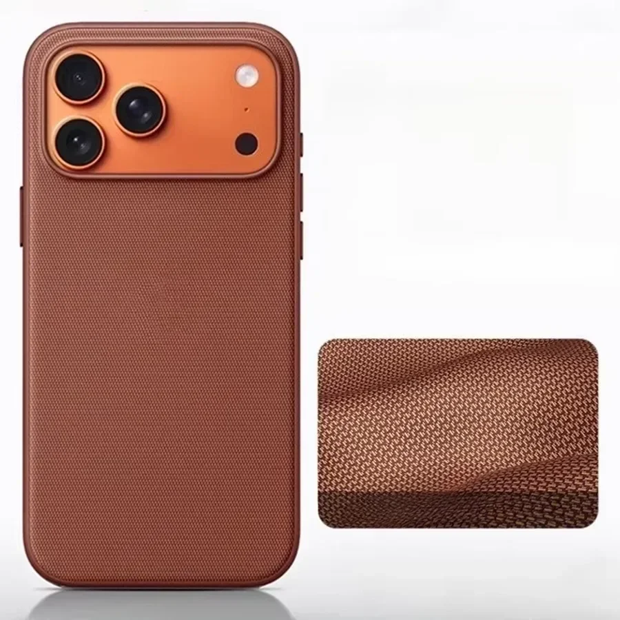 New Original Technology Woven Magnetic Case For iPhone 18 Pro 17 16 15 14 13 Pro Max For Magsafe Wireless Charger Official Cover