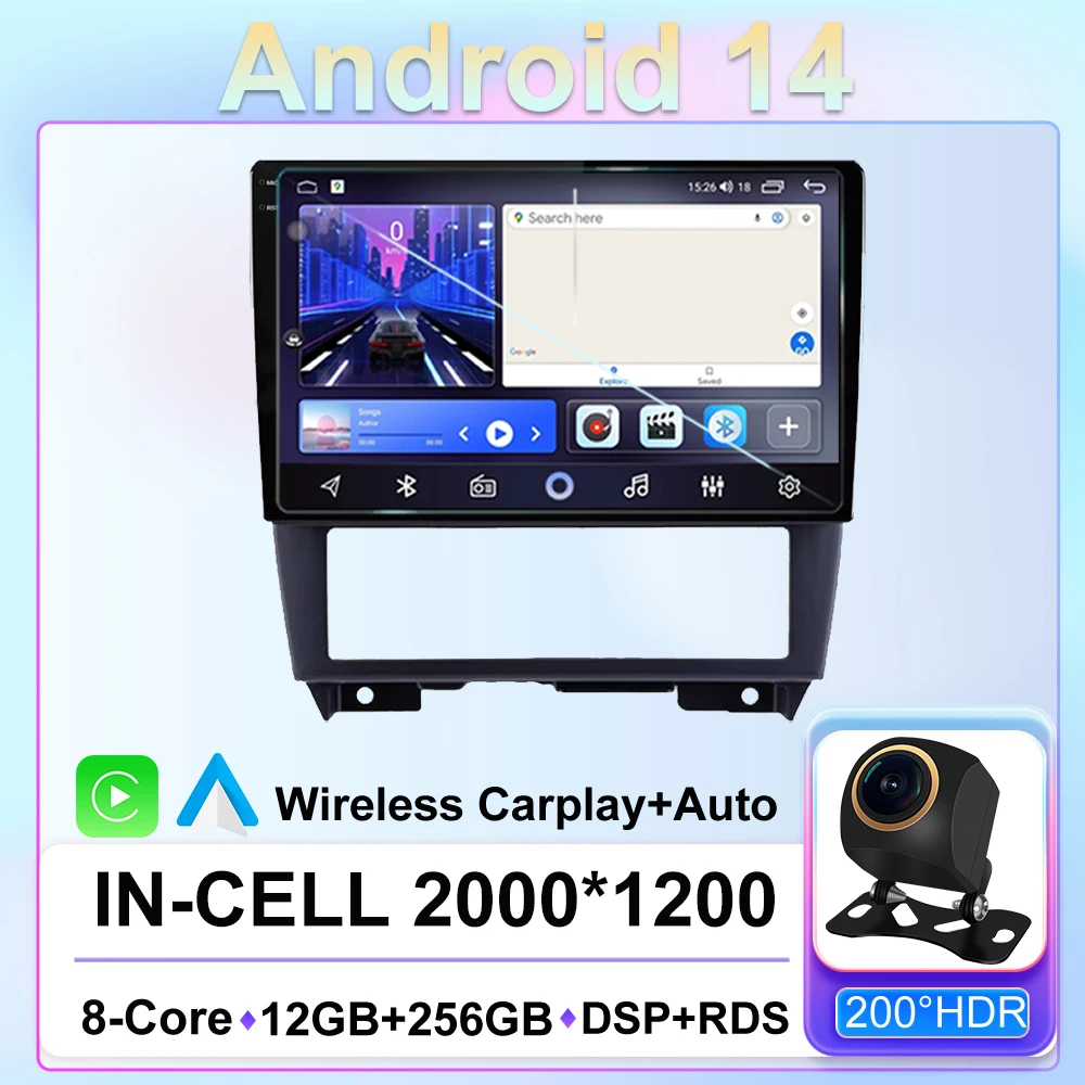 Android 14 Carplay Auto Radio For Nissan Cefiro 2 A32 1994 - 2000 Car Navigation 2Din DSP Video Player Stereo Video Unit No 2 di