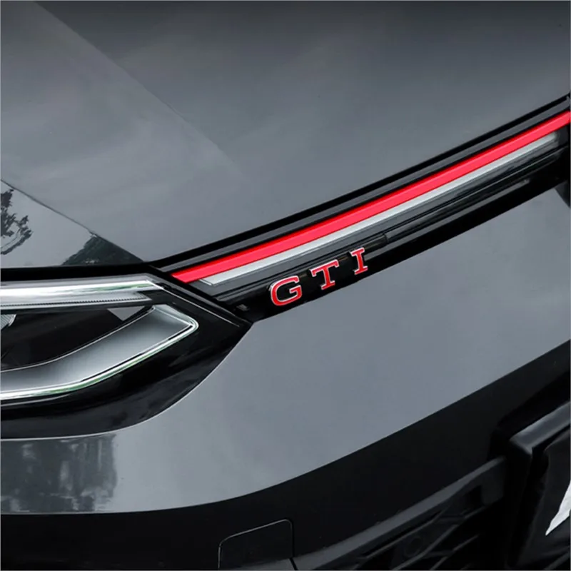 3D Replacement ABS Car GTD GTI Badge Front Grille Emblem Decoration Auto Modification Accessories For Volkswagen VW Golf 8 MK8