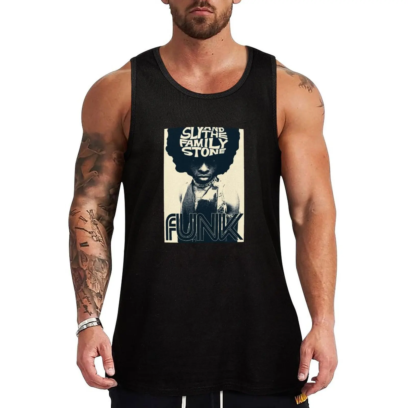 Feel the Funk - Sly and the Family Stone Poster Tank Top Athletic Muscle Tank Top Workout Sleeveless Training