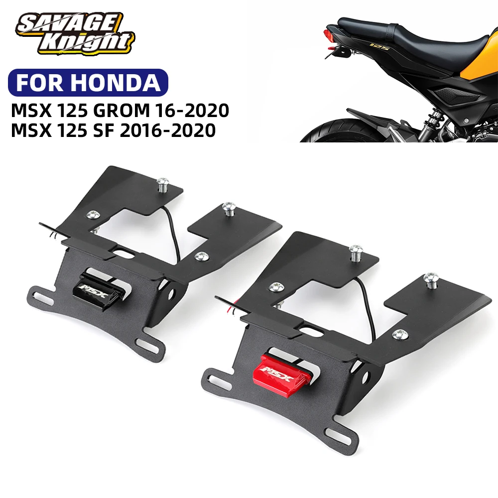 

MSX125 License Plate Holder For HONDA MSX 125 Grom MSX 125 SF Tail Tidy Fender Eliminator 2016-2020 MSX125 Grom/SF Accessories