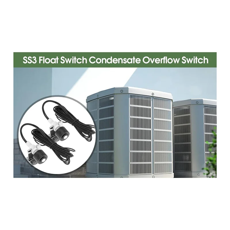 ABFU-SS3 Condensate Overflow Switch For HVAC Drain Pan Condensate Water Leak Detector