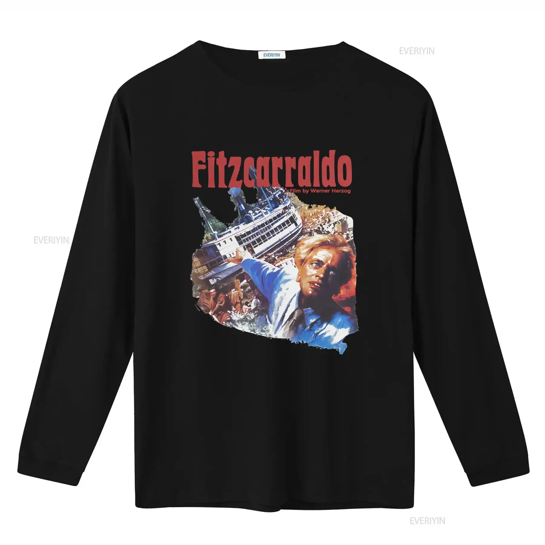Fitzcarraldo Werner Herzog Vintage Style Film T Shirt Unique Movie Inspired Design for Lovers vintage Washed Versatile Slightly