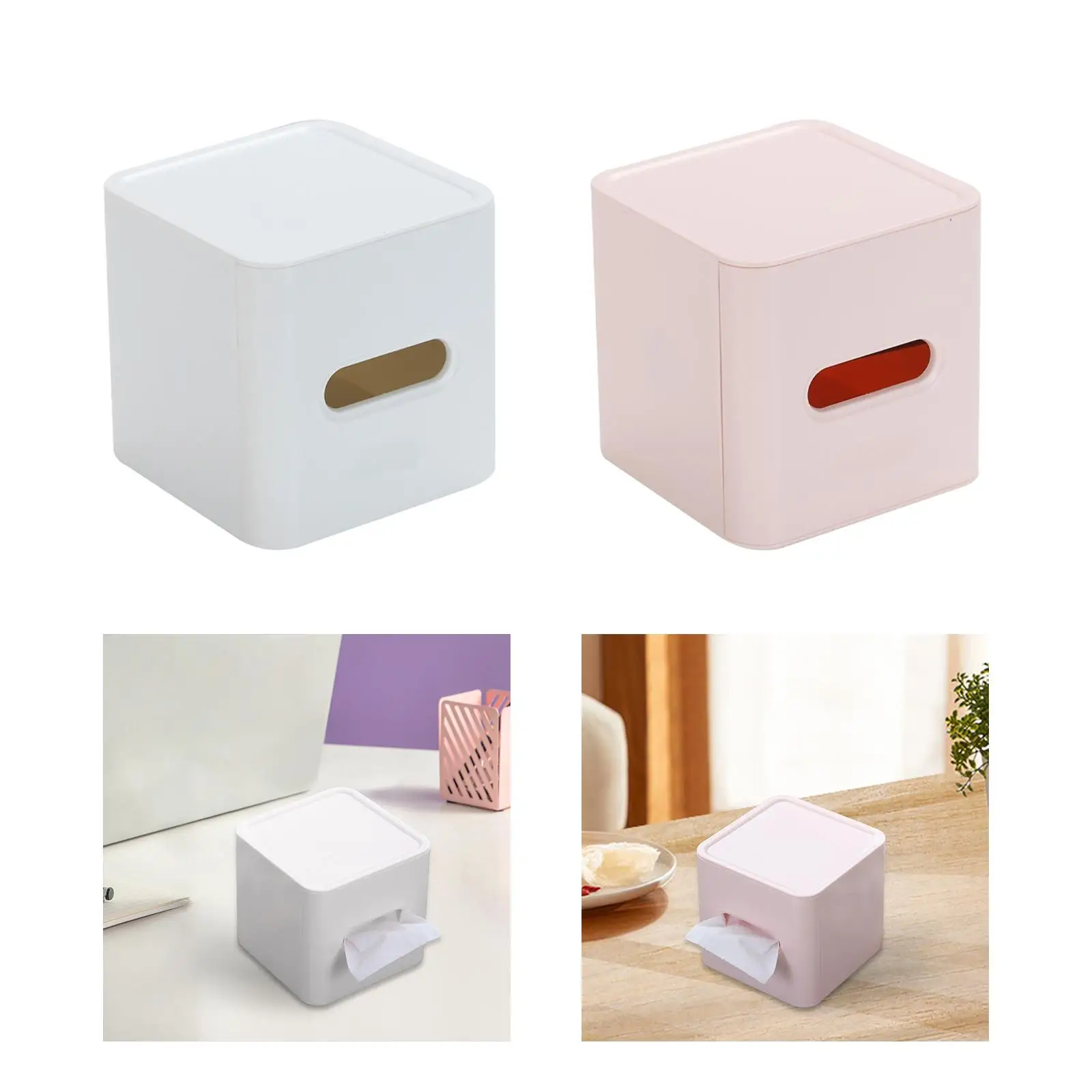 Tissue Box Tabletop Creative Roll Paper Storage Box for Hotel Household Dorm