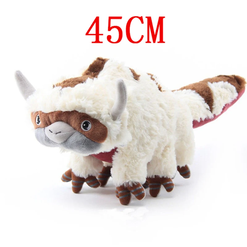 Large 45/55CM Anime Avatar the Last Airbender Plush Doll Avatar Appa Plushie Stuffed Soft Momo Stuffed Animal Dolls Gifts