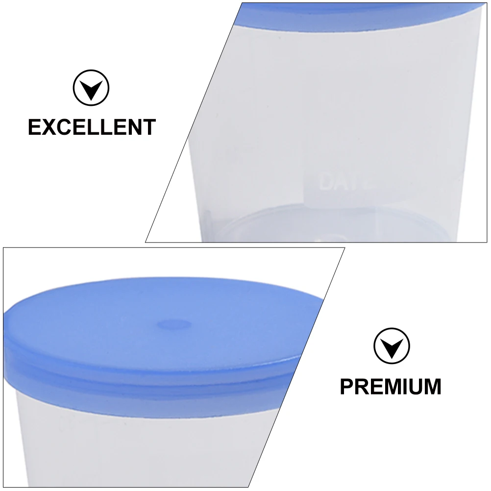 

5 Pcs Specimen Cup Disposable Urine Clear Container Sample Cups with Lids Plastic