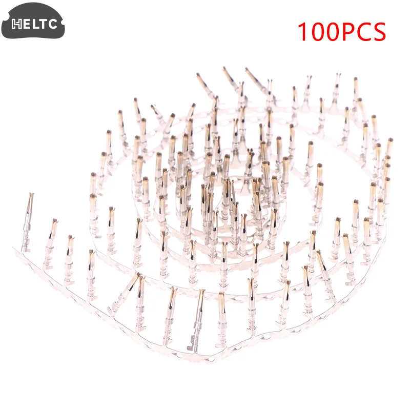 100PCS 1.0mm Vrouwelijke Socket Voor DB Terminal Connector Vergulde Mannelijke/Vrouwelijke Pin Voor Nixie Klok Buizen IN12 IN18 QS27-1 SZ4-1
