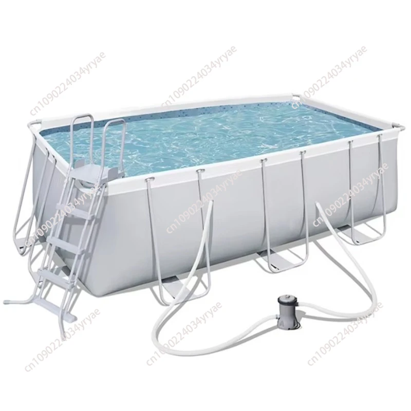 

Outdoor Family Inflatable Rectangular Steel Frame Rectangular Above Ground Swimming Pool