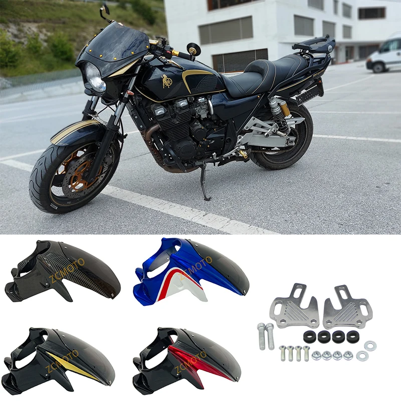 Motorcycle Parts Retrofit 7 Inch Headlight Shade Headlight Upper Fairing Mounting Bracket for CB400 CB1300 VTEC 4 5 6 Z900RS