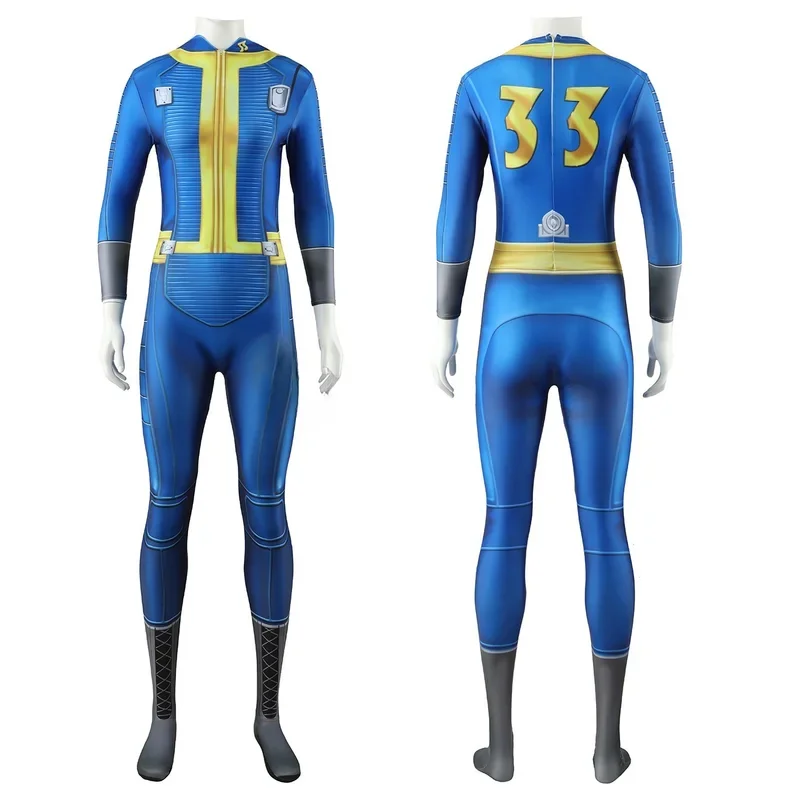 Autunno Cosplay Outfit Lucy Costume Vault 33 Sorvissuto femminile Vestito Vault 76 Tuta Vault 111 Halloween Party Donna Uomo Nuovo Arr #   1