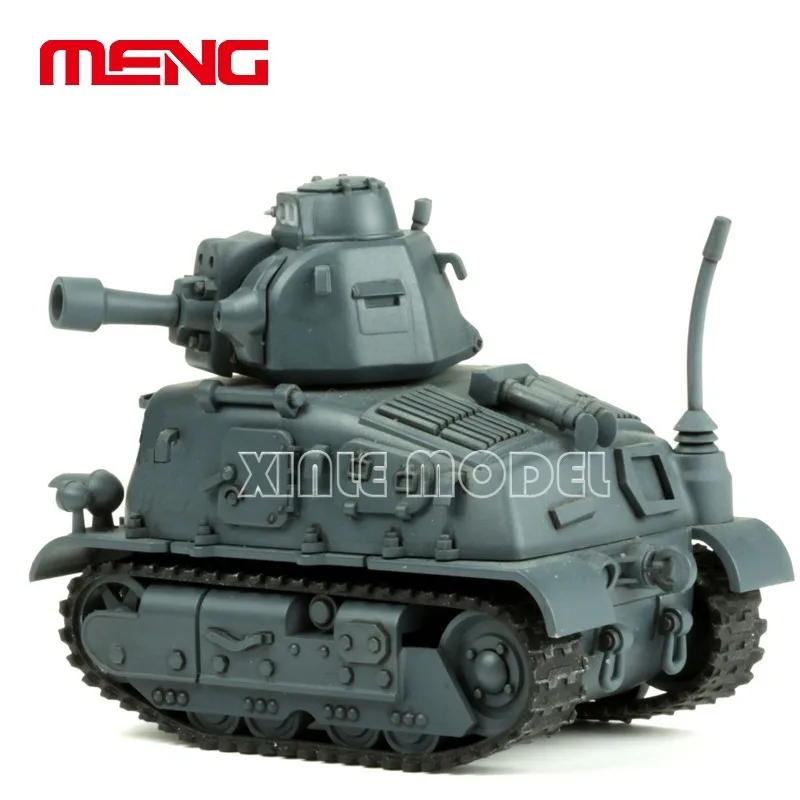 MENG Model Building Kits Q version France SUO-MA S-35 medium tank glue-free color separation WWT-009for Military Toy Model Hobby