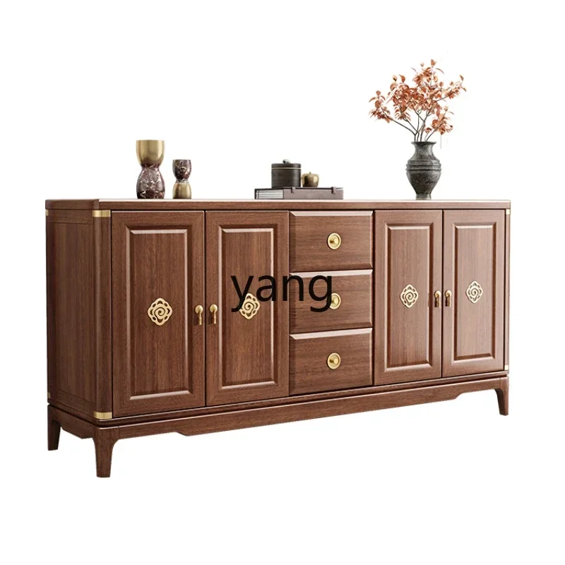 

CX new Chinese solid wood living room wine cabinet household storage wall chest