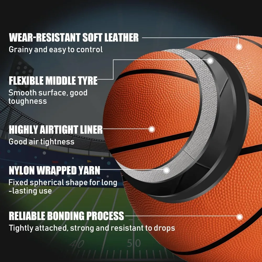 Set Bola Olahraga Lengkap 8 Buah dengan 2 Tas Peralatan dan 2 Pompa untuk Segala Usia: Bola Basket, Sepak Bola, Bola Voli