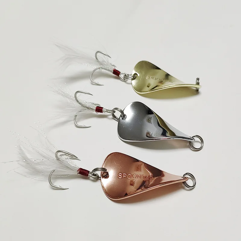 

2 шт., 15 г, 20 г, вращающаяся винт, металлическая рыболовная ложка, приманка, крючки с перьями, инсульт, танцующий гидромассаж, большая дуга, искусственные металлические литые приманки
