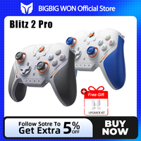BIGBIGWON Blitz 2 TMR Star Flash Gamepads Bluetooth Wireless Somatosensory Controllers 2000HZ For NS PC Steam Game Customized