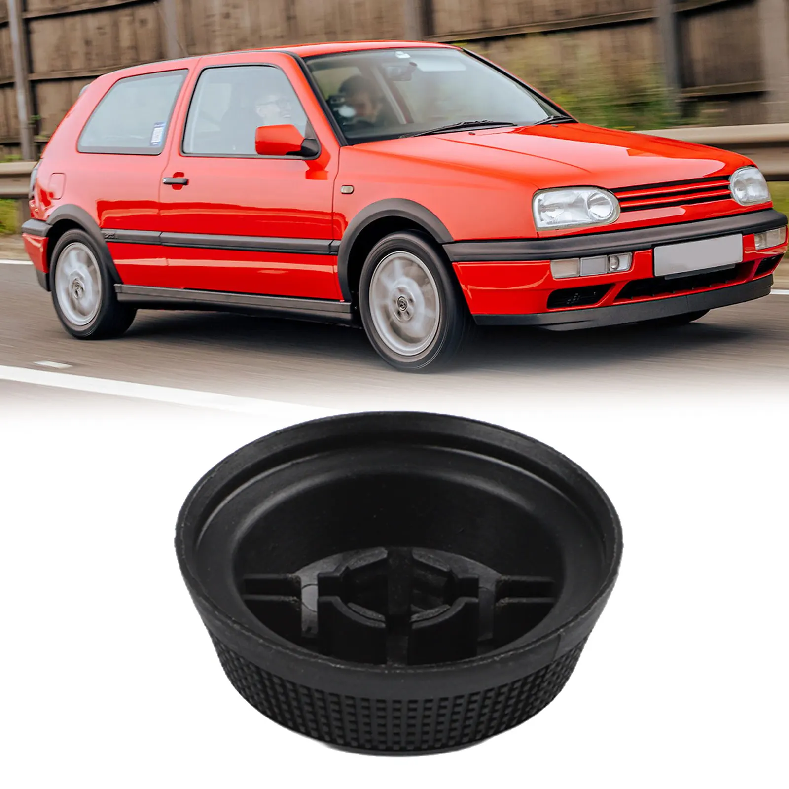 Rubber Mirror Adjustment Knob 1/2 Size Black for For Golf Mk3 1992-1998 For Jetta 1991-2012 1H0857520A Compatible
