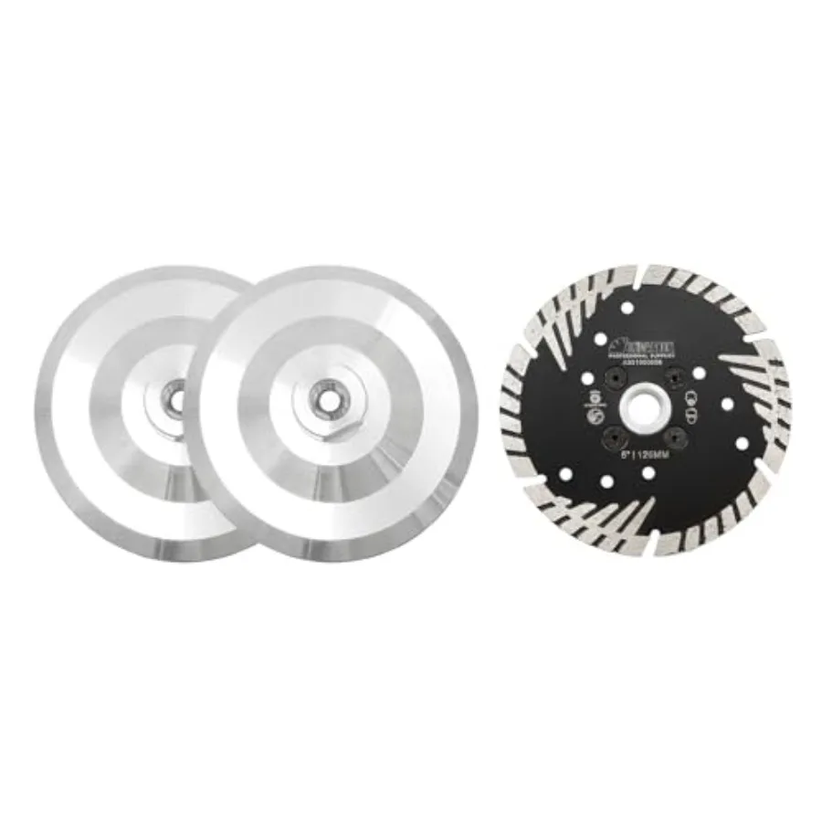 

5 Inch Backer Pad or Backing pad of Aluminum Body with 5/8-Inch-11 Thread for Diamond Pads 2-Pack