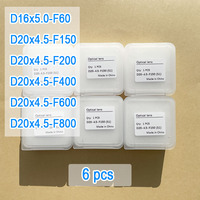 6pcs Laser Welding Focus Lens S1 D20 4.5 F150 F200 F400 F600 F800 Collimator Lens D16 F60