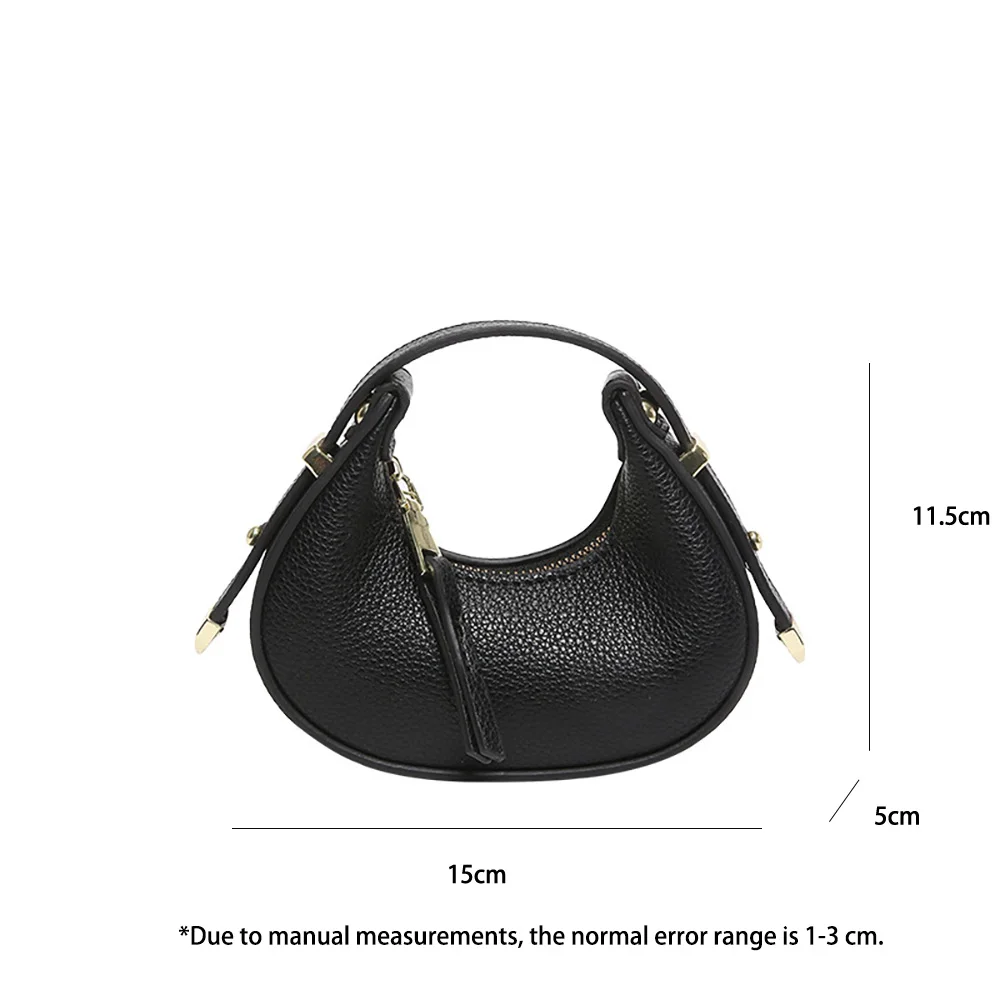 Women Mini Handbags 2024 New Fashion Solid Color Pebbled Leather Small Purse Top-Handle Clutch Bags for Wallets Lipstick Handbag