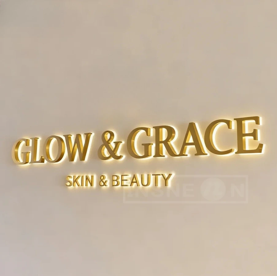 Вывеска с буквами для бизнеса, металлический логотип с подсветкой, салон, светодиодная рекламная стена, персонализированный 3D неоновый дом, бар, парикмахерская, пожалуйста
